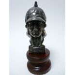 VINTAGE CAR MASCOT-MINERVA after P de Soete, Belgian, 1920-1930s, 14.5cms H. CORRECTED DESCRIPTION