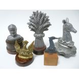 VINTAGE ADVERTISING/COMPANY ACCESSORY MASCOTS X 5 to include, BARRONIA METALS COPPER ALLOYS, stamped