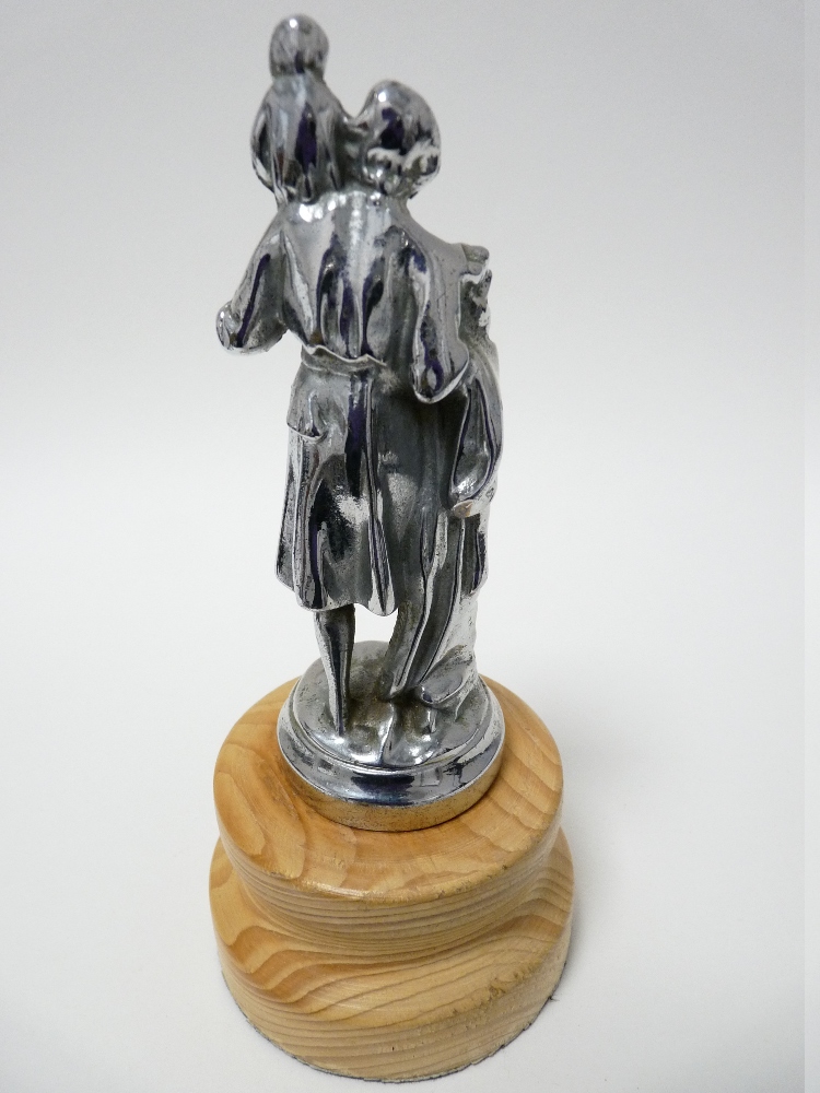 VINTAGE CAR MASCOT- St CHRISTOPHER possibly by A E Lejeune, 13cms H, circa 1930s. - Image 2 of 2