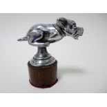 VINTAGE CAR MASCOT - THE TELCOTE PUP Trademark Mascot circa 1930, 7cms H, 10cms L.