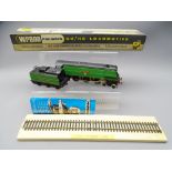 MODEL RAILWAY - Wrenn W2266 Bulleid Pacific S.R green Plymouth boxed with instructions & packing