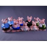 WADE PIG MONEY BOXES. Parcel of 9 as distributed by Nat West Bank.