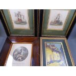 PAIR OF 19TH CENTURY COLOURED PRINTS-"Potatoes, Full weight," and "Fine Rabbits" each 13x11cms, an