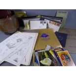 PARCEL OF FIRST DAY COVERS, 2 volumes of "The Art of the Illustrator" and a bass jardiniere etc