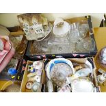 GLASSWARE, CHINA, wash sets an assortment