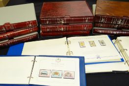 NINE ALBUMS OF COMMEMORATIVE STAMPS FOR ROYAL EVENTS contains sheets and FDCs, comprehensively