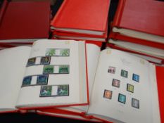 SEVENTEEN STANLEY GIBBONS 'SENATOR' ALBUMS OF GREAT BRITAIN STAMPS numbered from 1-16 and appears to