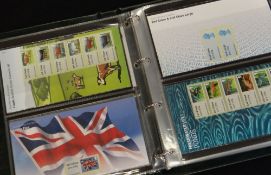 SINGLE ALBUM OF ROYAL MAIL POST & GO STAMPS including commemorative sheetlets and strips