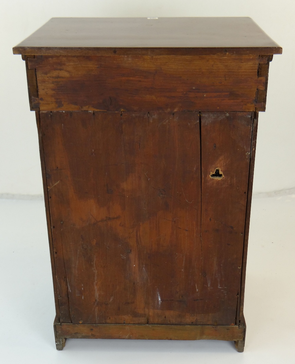 VICTORIAN MAHOGANY NIGHT CABINET having single arch panel door, adaptations and alterations, 60cms - Image 4 of 4