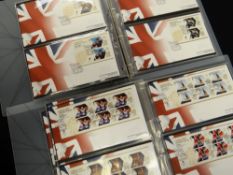 TWO ALBUMS OF LONDON 2012 GOLD MEDAL WINNERS STAMP COLLECTION containing Royal Mail Great Britain