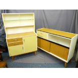 TWO RETRO KITCHEN UNITS