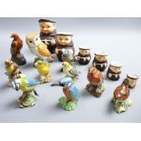 BESWICK & HUMMEL COLLECTION OF BIRDS and Jolly Friar jugs