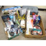 HAND TOOLS, FIXTURES & FITTINGS, CAR CARE EQUIPMENT & A STEP STOOL TOOL BOX (mainly boxed and