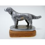 VINTAGE CAR MASCOT - RETRIEVER by Finnigans of London, 8cms H, 13cms L.