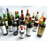 TABLE WINES & OTHER DRINK (19 bottles) 1970s and later dates