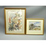 BERYL PIGHTLING watercolour studies x 2 - entitled 'Summer Fields', dated '95 17 x 21.5cms and '