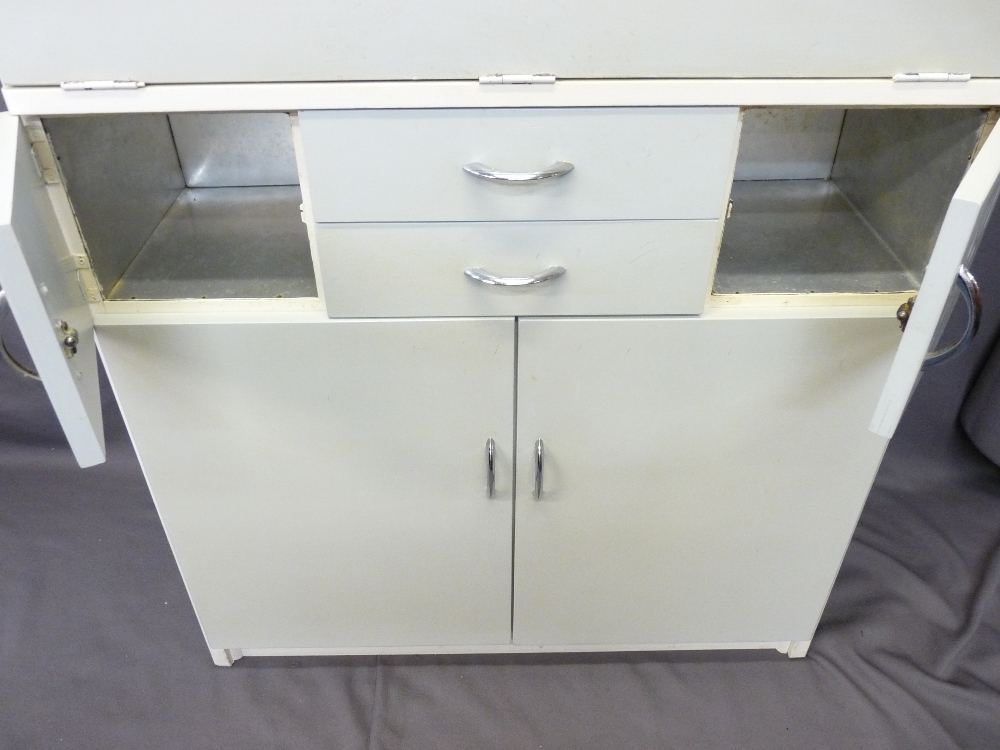 MID-CENTURY PAINTED KITCHEN CABINET, 179cms high x 92cms wide x 41cms deep - Image 2 of 2