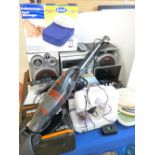 AIWA MIDI HI-FI SYSTEM & VARIOUS OTHER HOUSEHOLD ELECTRICALS to include a Hyundai sewing machine