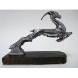 VINTAGE CAR MASCOT - SINGER GAZELLE by Beards of Cheltenham, 1956-1959 chrome plated bronze ,10cms