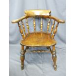 VINTAGE SMOKER'S BOW ARMCHAIR