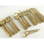 QUANTITY OF QUALITY BRONZE CUTLERY to include knives, forks and spoons (40+ pieces)