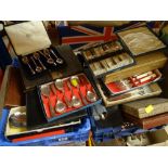 ASSORTED CUTLERY mainly boxed or cased