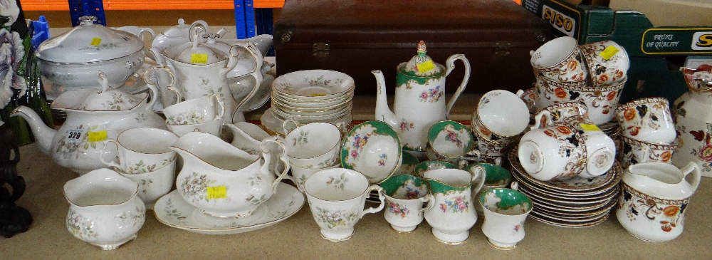 ASSORTED TEAWARE IN THREE PATTERNS including 'Paragon', Royal Albert 'Haworth'