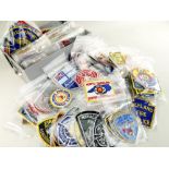 ASSORTED FIRE SERVICE EMBROIDERED SOUVENIR BADGES, mostly North American Services (approx. 290)