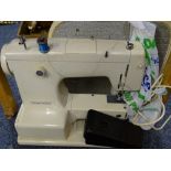 FRISTER & ROSSMANN CASED ELECTRIC SEWING MACHINE with foot pedal E/T