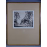 FREDA MARSTON RA (1895-1949) etching - entitled 'In the Cotswolds, near Broadway', signed in full