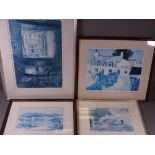 THREE LIMITED EDITION PRINTS - local artists, all faded - WILLIAM SELWYN (44/850) Menai Bridge,