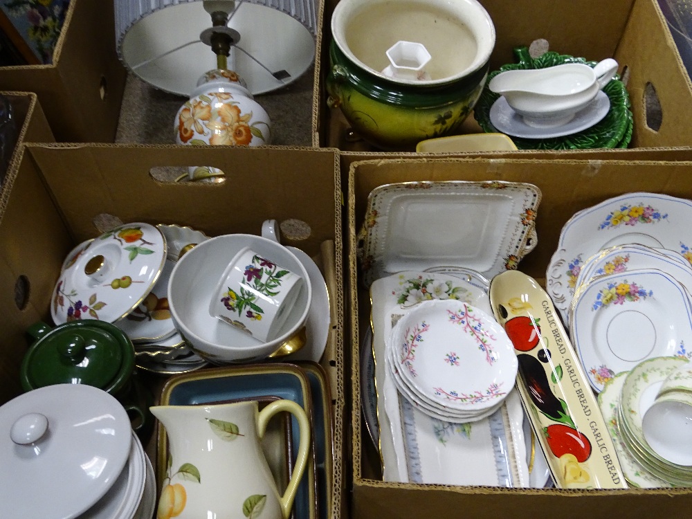 MIXED POTTERY, CHINA and household goods by Portmeirion, Royal Doulton, Noritake and others