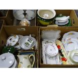 MIXED POTTERY, CHINA and household goods by Portmeirion, Royal Doulton, Noritake and others