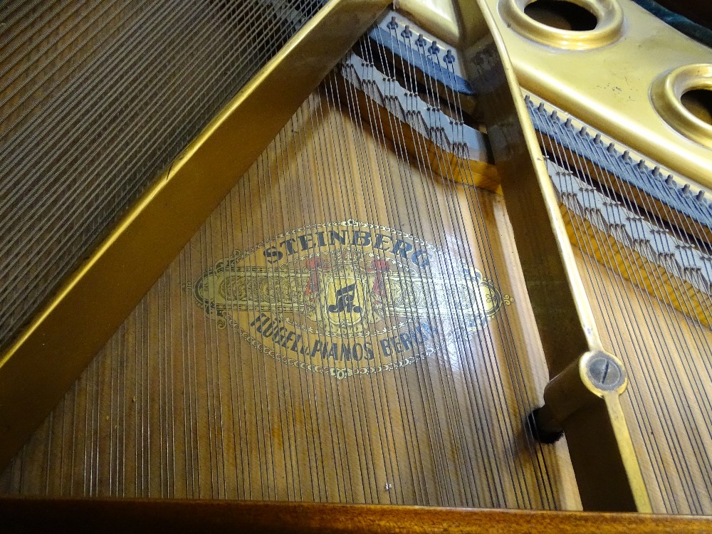 STEINBERG BABY GRAND PIANO, 99cms H, 146.5cms W, 144cms overall Length - Image 3 of 9