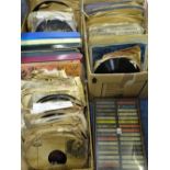 LARGE QUANTITY OF HMV & OTHER GRAMOPHONE RECORDS, later box set LPs and vintage cassettes