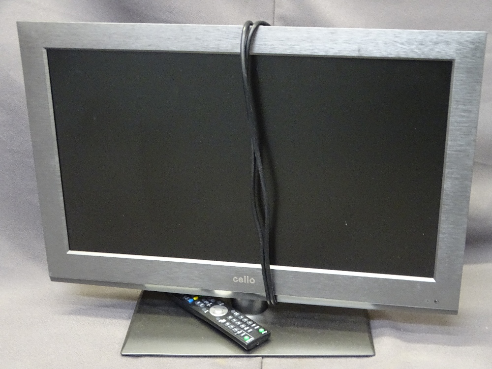 CELLO FLATSCREEN TV, built-in DVD player and remote control, E/T