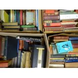 VINTAGE & LATER BOOKS, a mixed quantity within four boxes