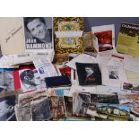 VINTAGE ORCHESTRA PROGRAMMES & EPHEMERA including The Halle 1950s and later, a small quantity of