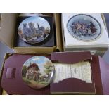 COLLECTORS WALL PLATES, a quantity, mainly boxed by Wedgwood, Kaiser, Limoges and others