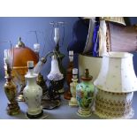 TABLE LAMPS & SHADES, good quality, a very large parcel