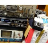 AKAI RECORDING and other radio monitoring equipment, to include a CR-81D eight track stereo