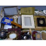PICTURE FRAMES - a good quantity of personal frames, various sized and compositions
