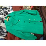 VINTAGE COATS and a green Richard Baker Collection twin set, size 14