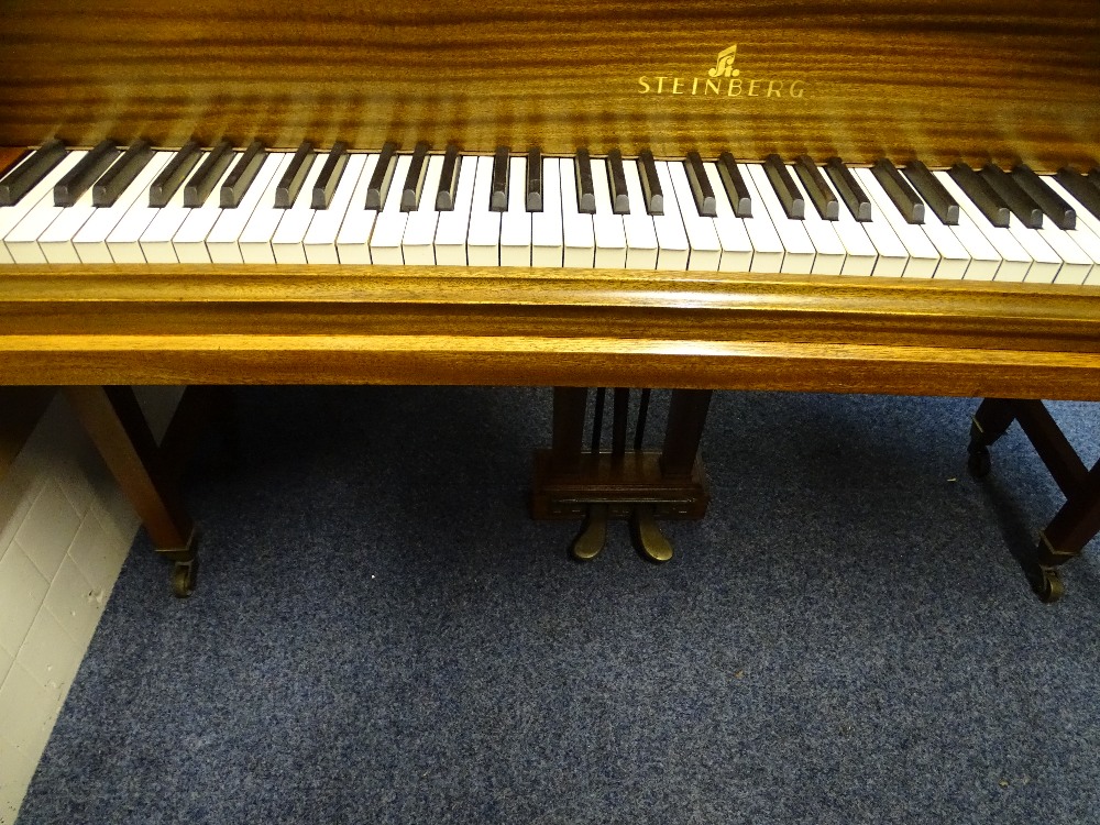 STEINBERG BABY GRAND PIANO, 99cms H, 146.5cms W, 144cms overall Length - Image 6 of 9