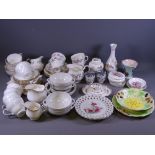 DUCHESS BRAMBLE ROSE TEAWARE, Aynsley Cottage Garden, Wedgwood Kutani Crane and Radford china and