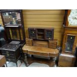 ASSORTED OCCASIONAL FURNITURE including Edwardian hall stand, Victorian walnut bonheur de jour, 19th