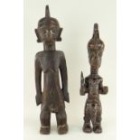 LULUA STANDING FIGURE 41cms and Bemba standing figure 47cms (2)