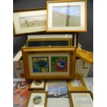 VINTAGE & LATER WATERCOLOURS, PICTURES & PRINTS - a good quantity