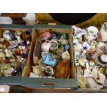 LARGE MIXED SELECTION OF COLLECTABLES GOODS & CABINET WARE in three boxes