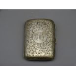 SILVER CIGARETTE CASE, 2.3 troy ozs, Birmingham 1919